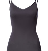 Cotton Seamless Spaghetti Cami Padded | Black Pearl 71605-2183